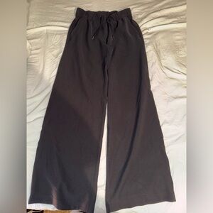 lululemon athletica Black Wide Leg Drawstring Trousers